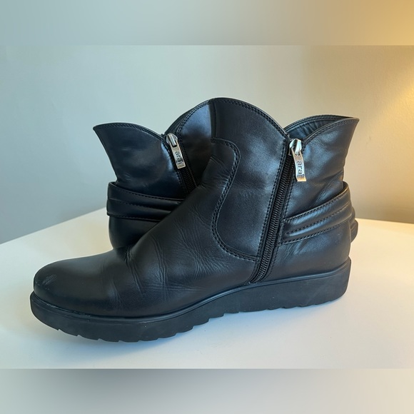 Ara Luftpolster Black Flat Ankle Boots, Size shows -6 - Picture 3 of 12